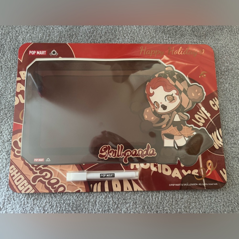Popmart SKULLPANDA Christmas Series - Magnetic Message Board - Brand new